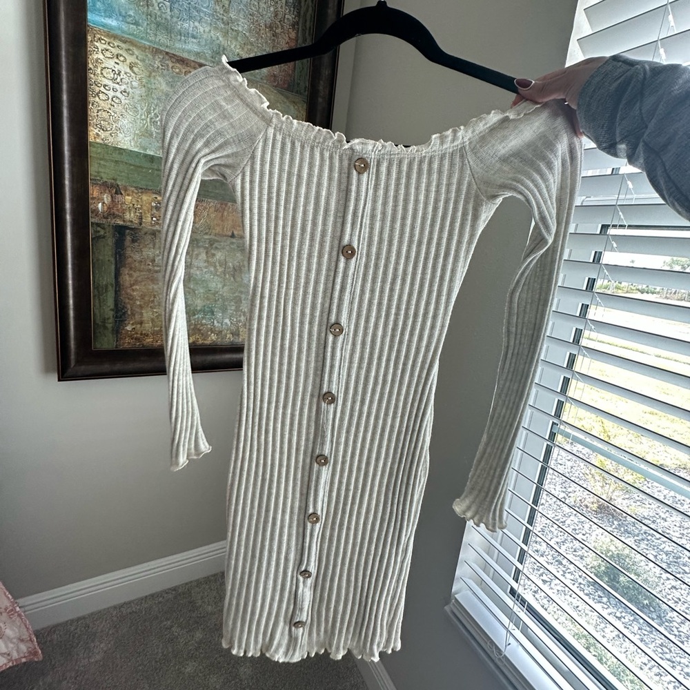 Fashion Nova White Off the Shoulder Bodycon Midi Dress